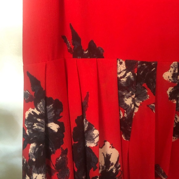 Free People Cherry Red Floral Dress - Picture 3 of 5